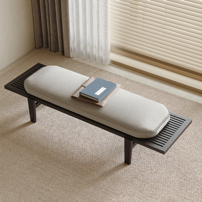  中古风床尾凳 长凳su模型 