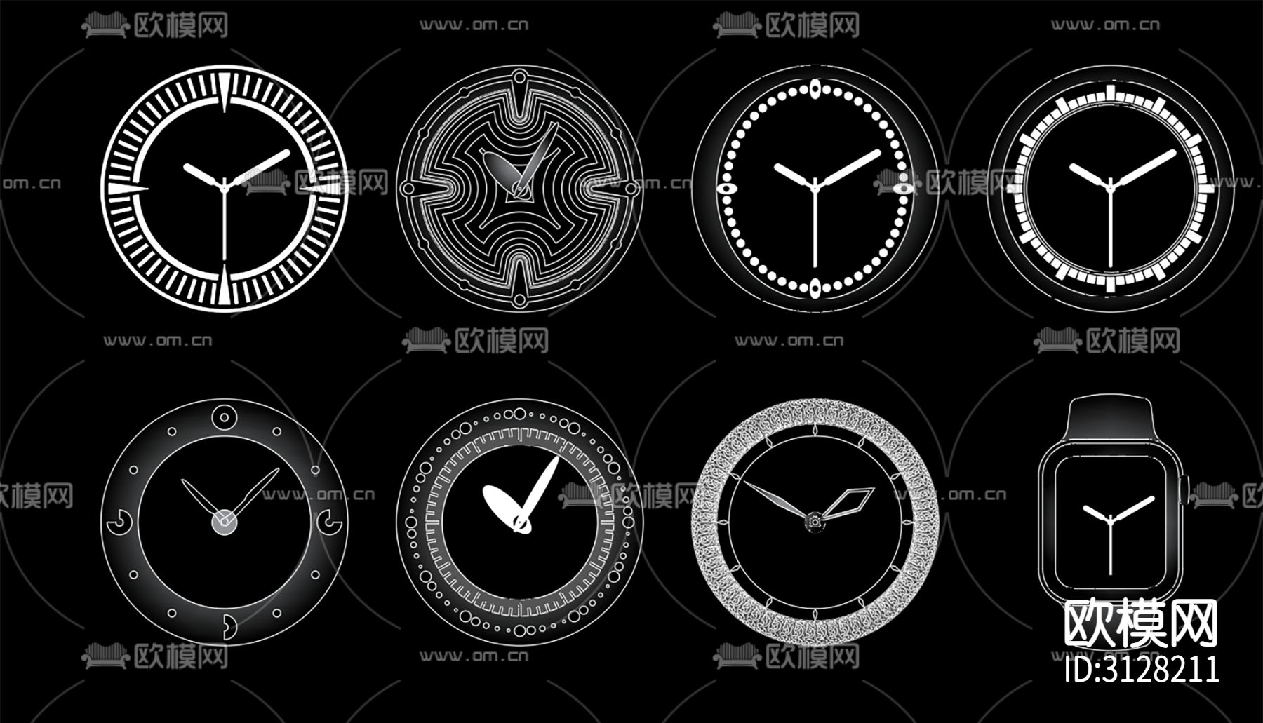 手表设计 cad图库下载（渲染图2）