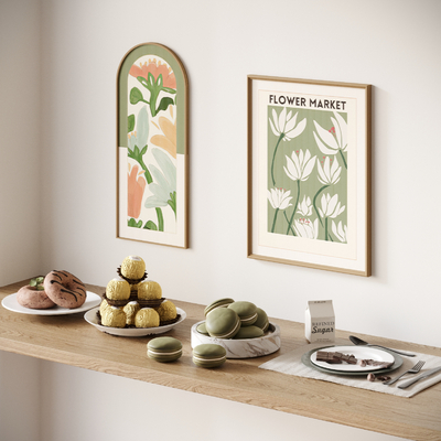  甜甜圈 马卡龙 巧克力su模型 