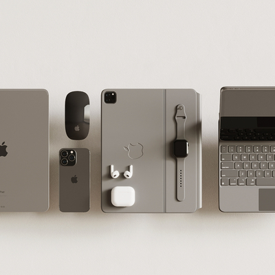  iPad 平板电脑su模型 