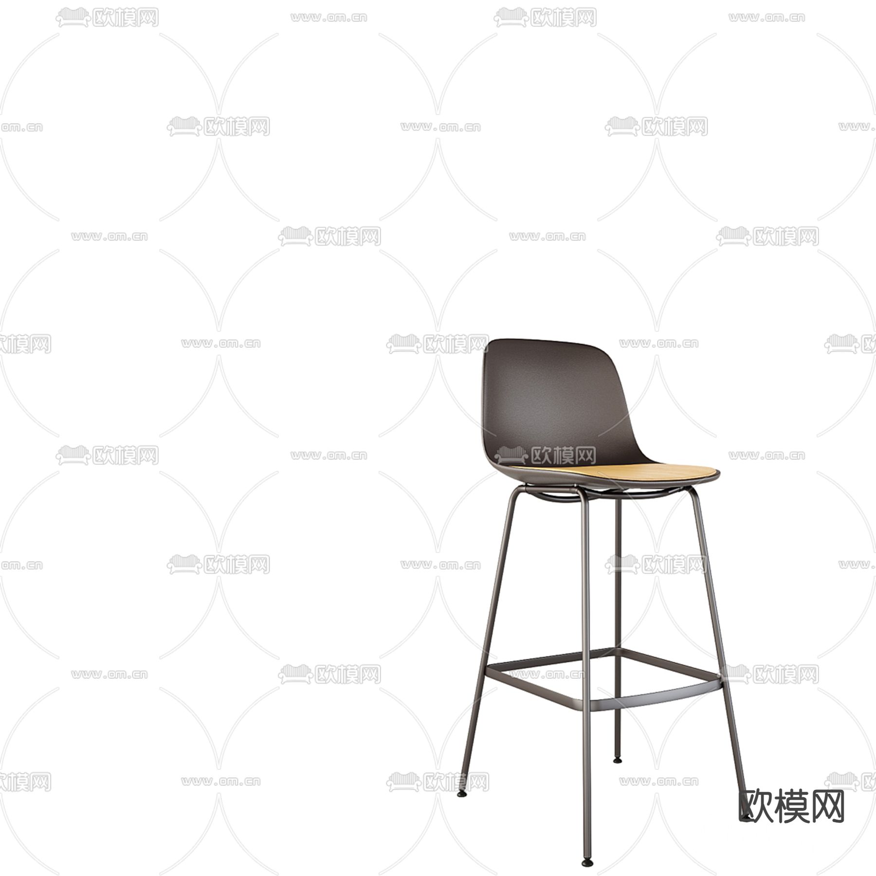 吧台凳3d模型下载（渲染图1）