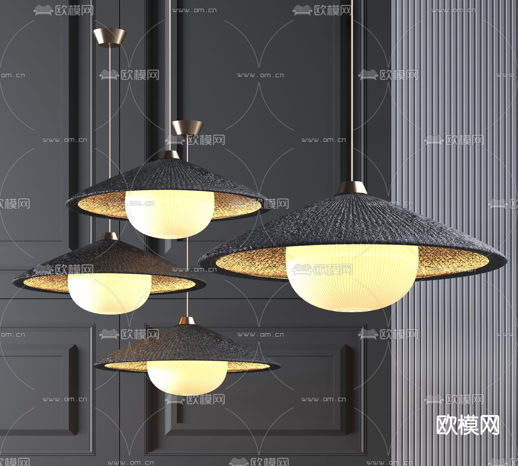 床头吊灯 餐厅吊灯3d模型下载