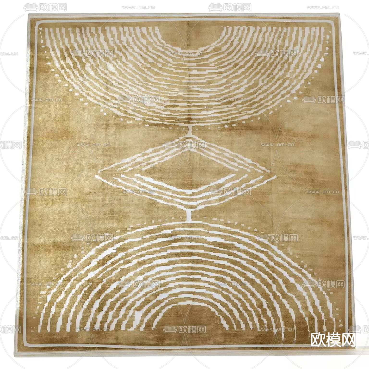 Soho Antiq 地毯3d模型下载（渲染图1）