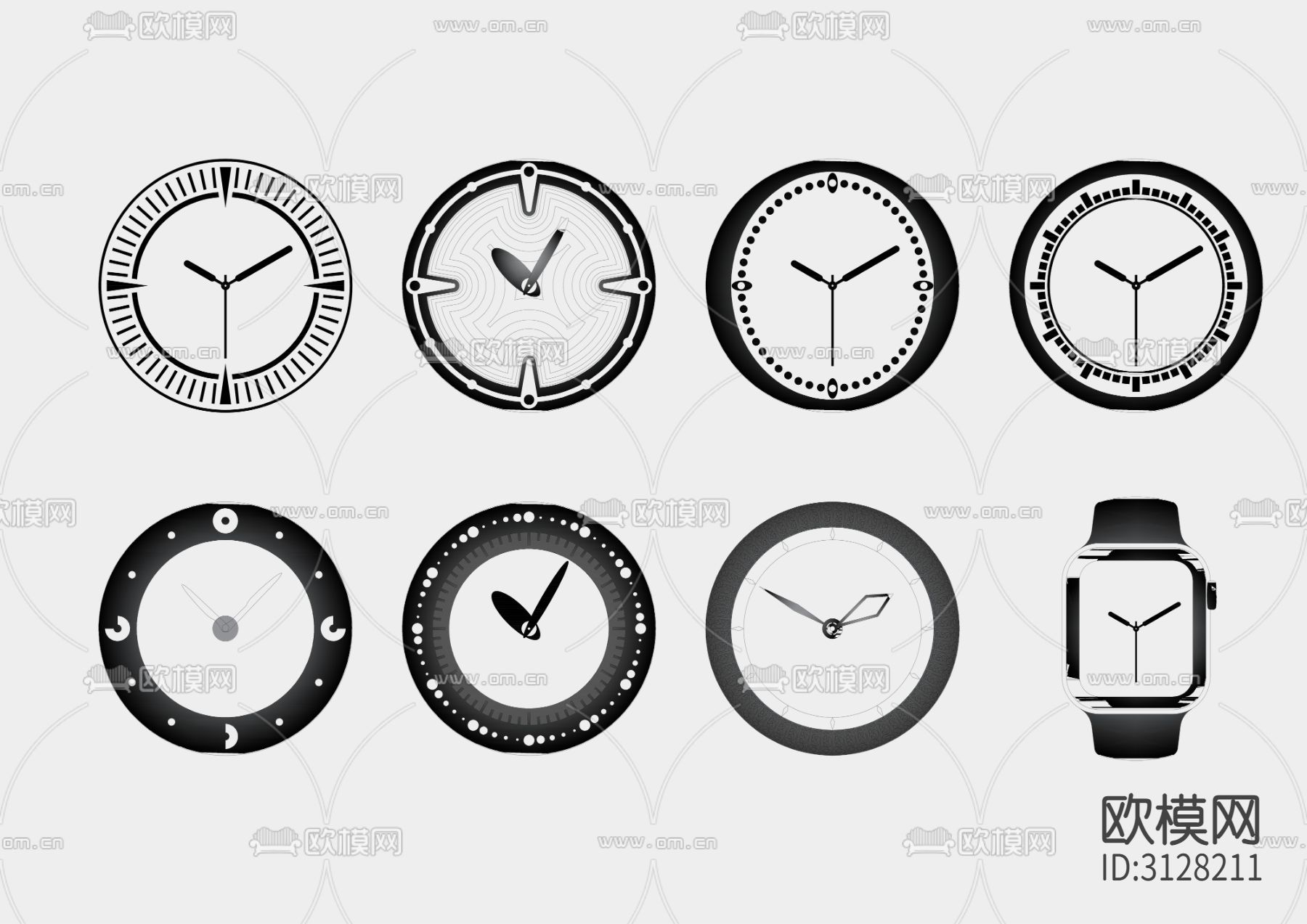 手表设计 cad图库下载（渲染图1）