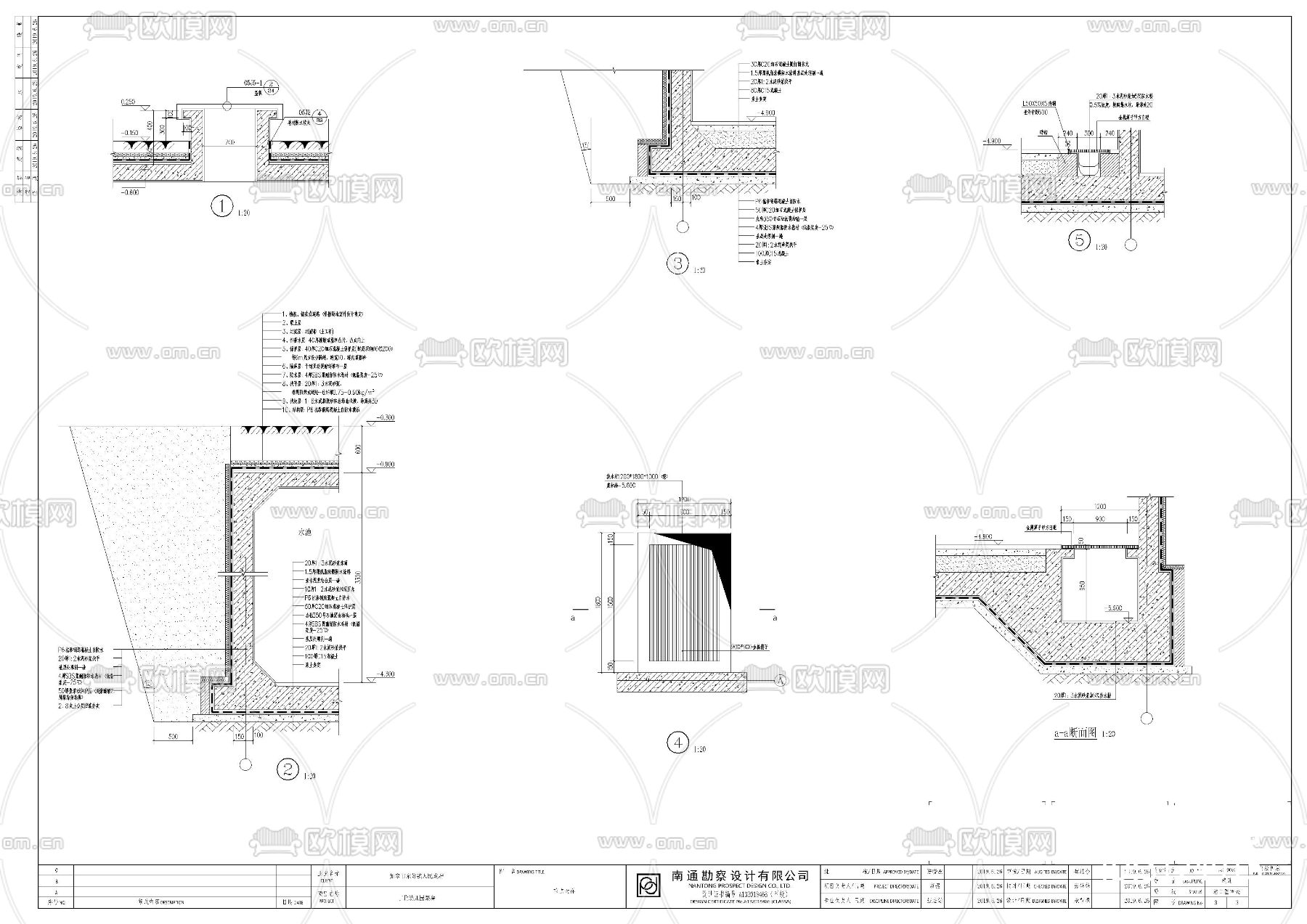 门窗 泵房建筑cad施工图下载（渲染图3）