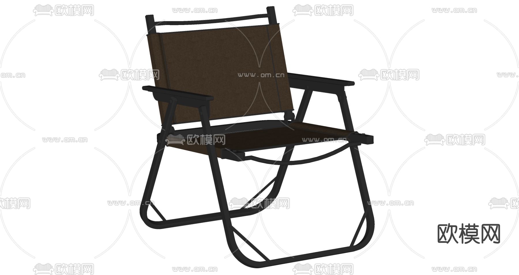 现代露营椅 折叠椅su模型下载（渲染图1）