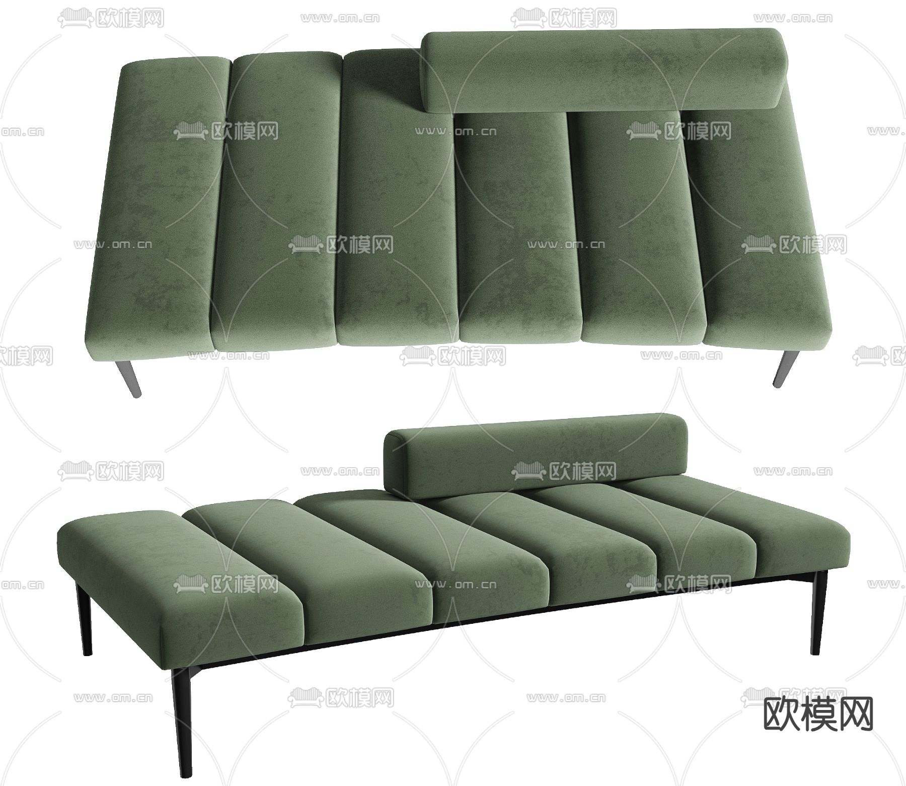 沙发凳 脚踏 贵妃椅3d模型下载