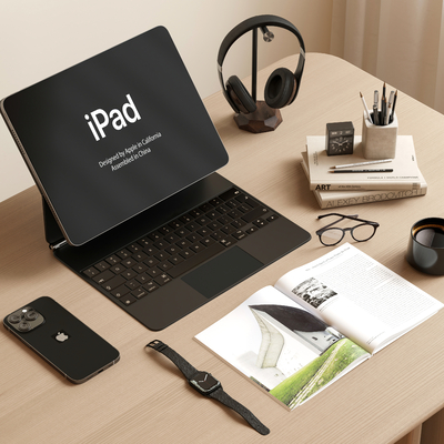  笔记本 电脑 办公用品 耳机su模型 