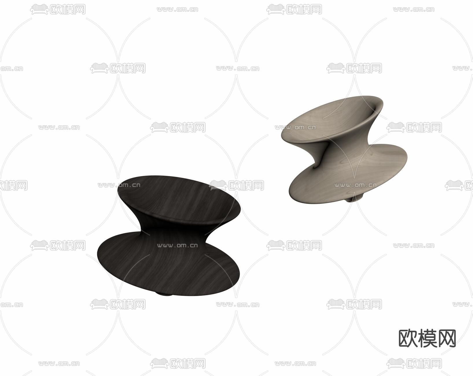 Baxter 陀螺椅su模型下载（渲染图1）