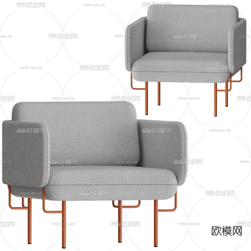 MISSANA 休闲椅 沙发椅3d模型下载