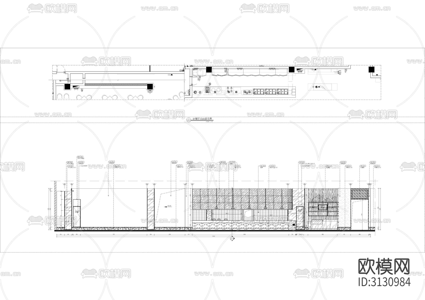 养老活力中心（会所）室内装修cad施工图下载（渲染图6）