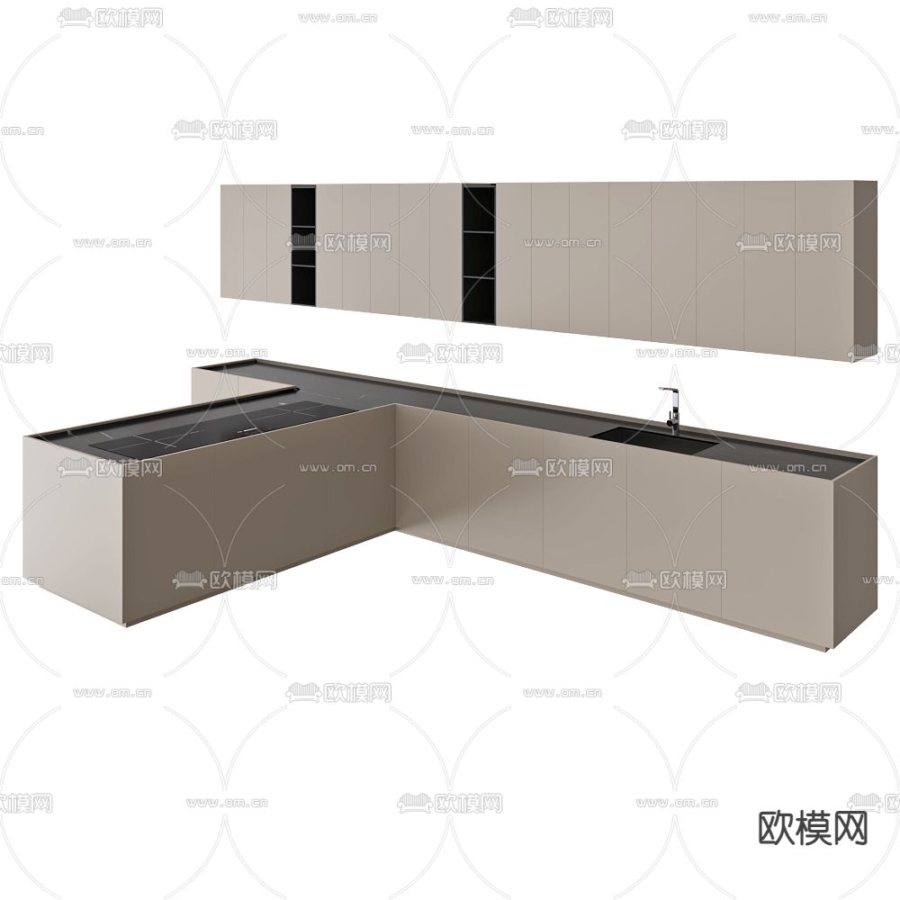 TM Italia 橱柜3d模型下载（渲染图1）