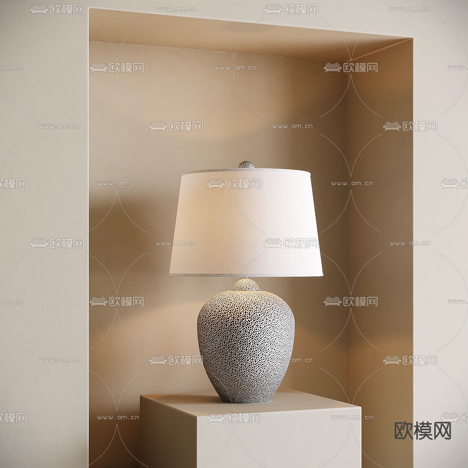 现代台灯su模型