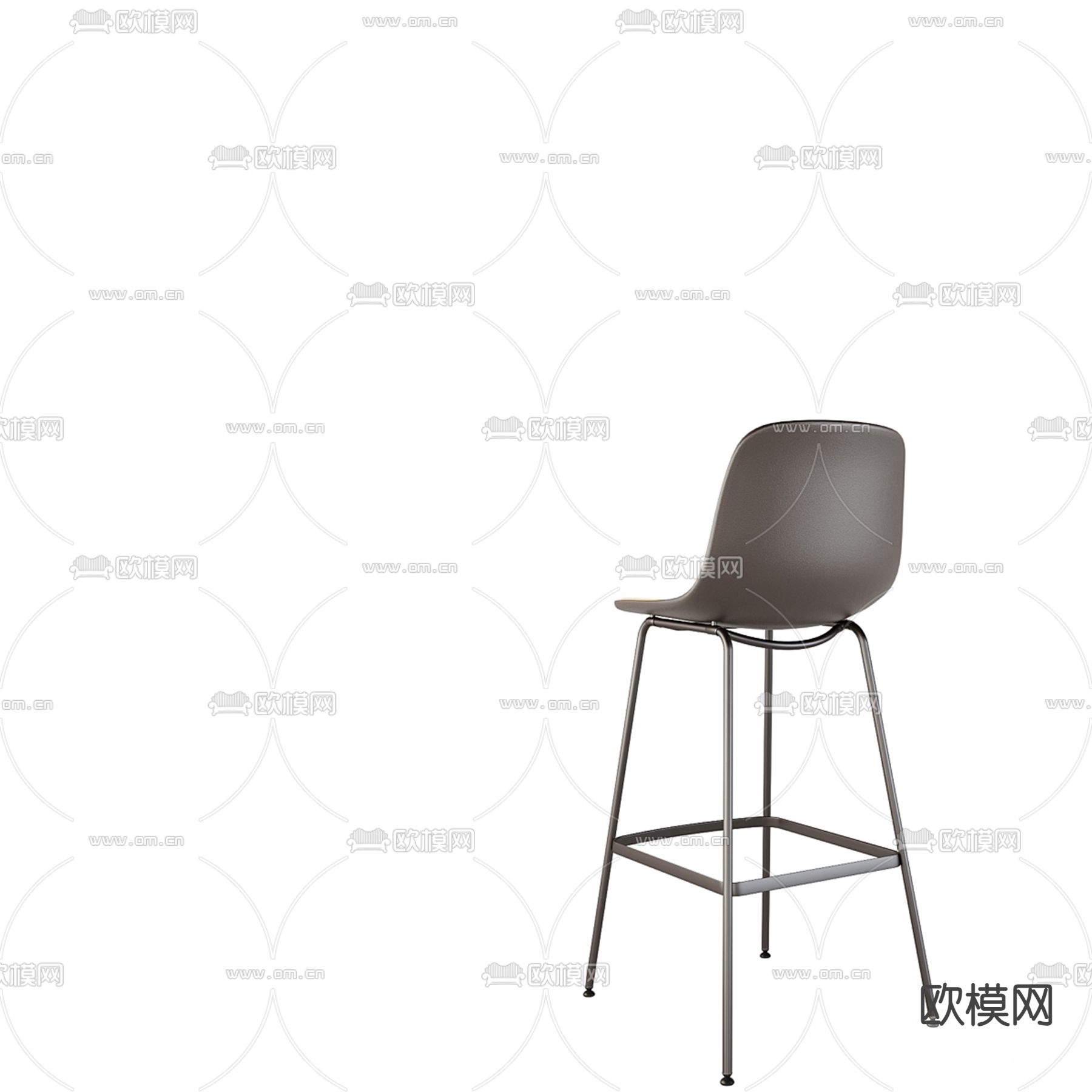 吧台凳3d模型下载（渲染图2）
