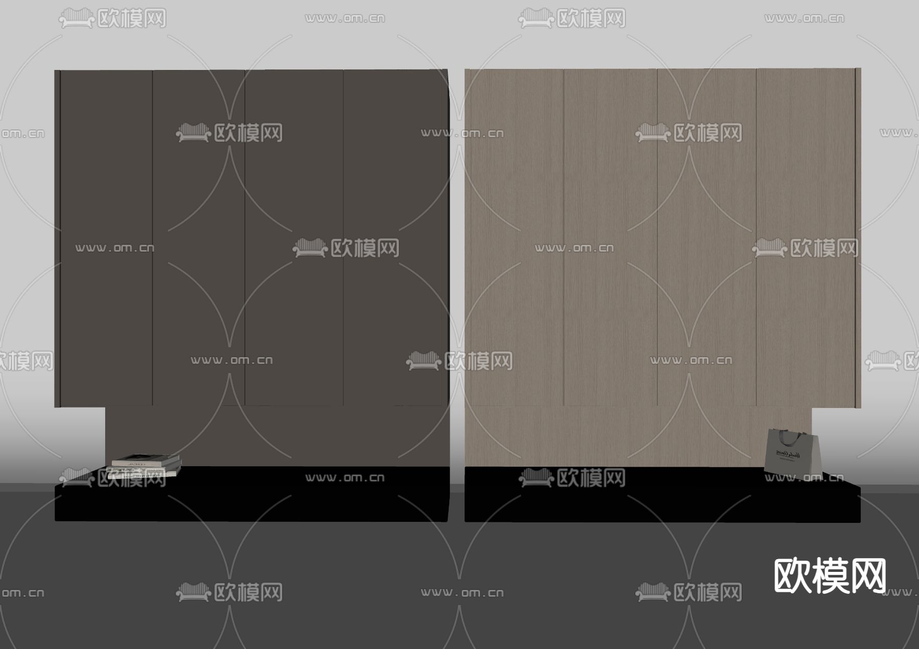 北欧衣柜su模型下载（渲染图1）