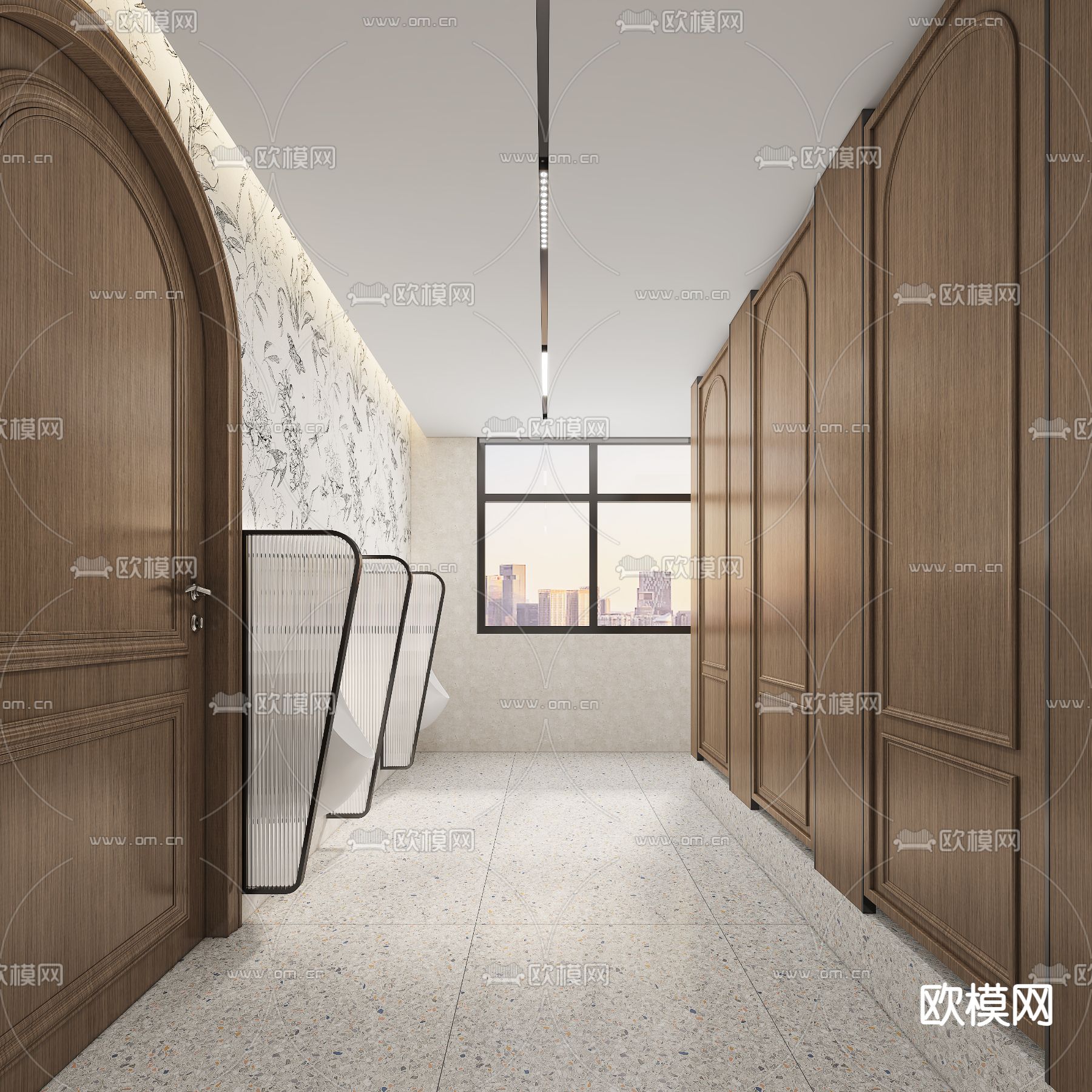 法式卫生间 3d模型下载