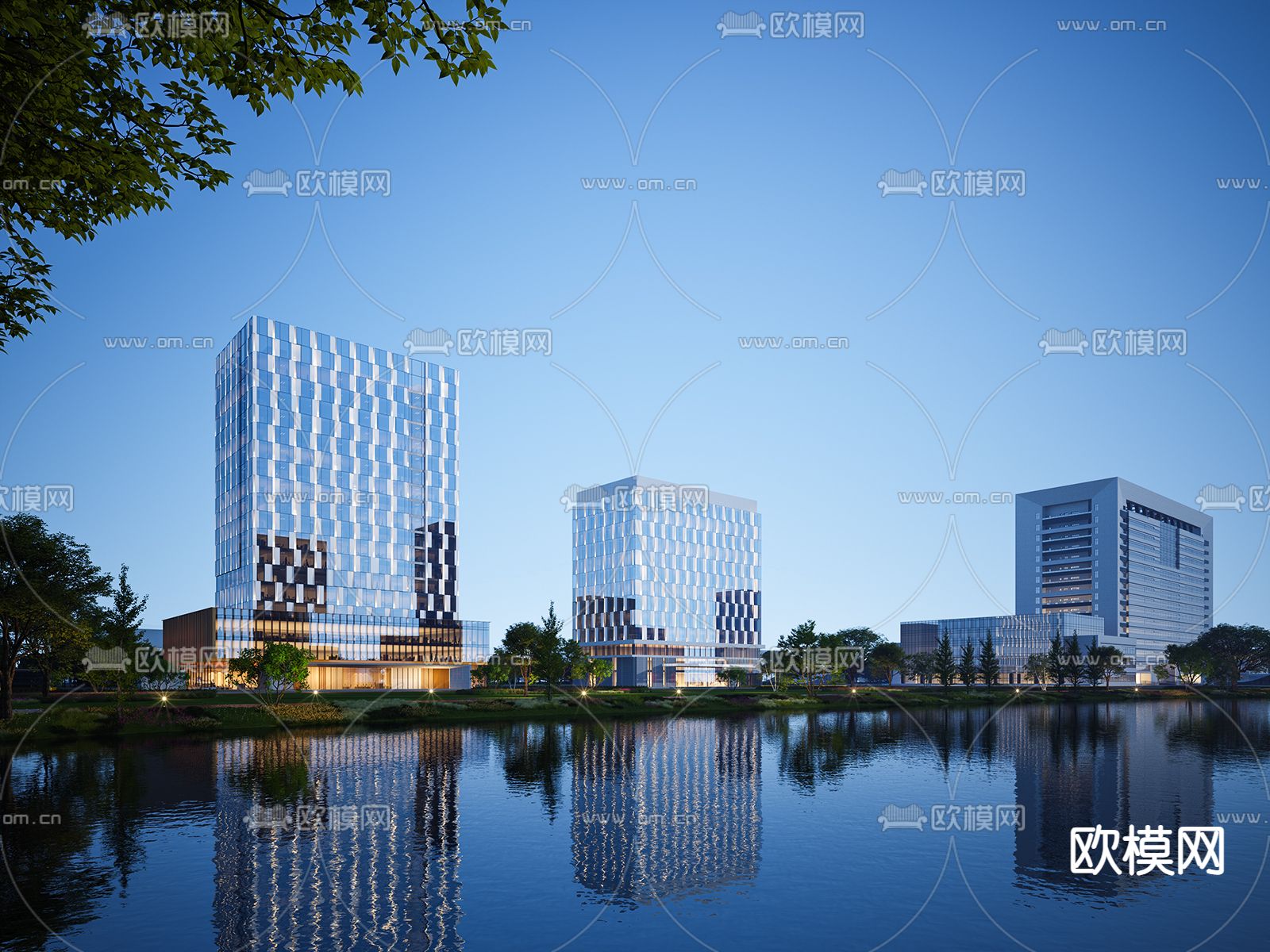 商业大厦 办公楼外观3d模型下载