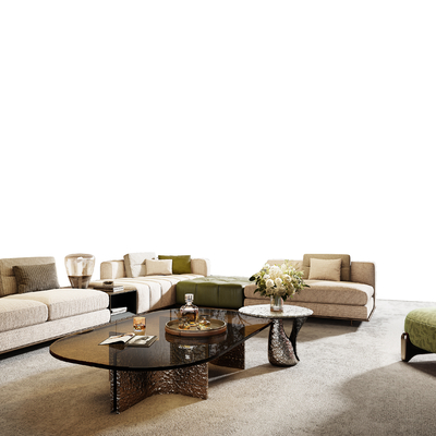  Minotti 组合沙发su模型 