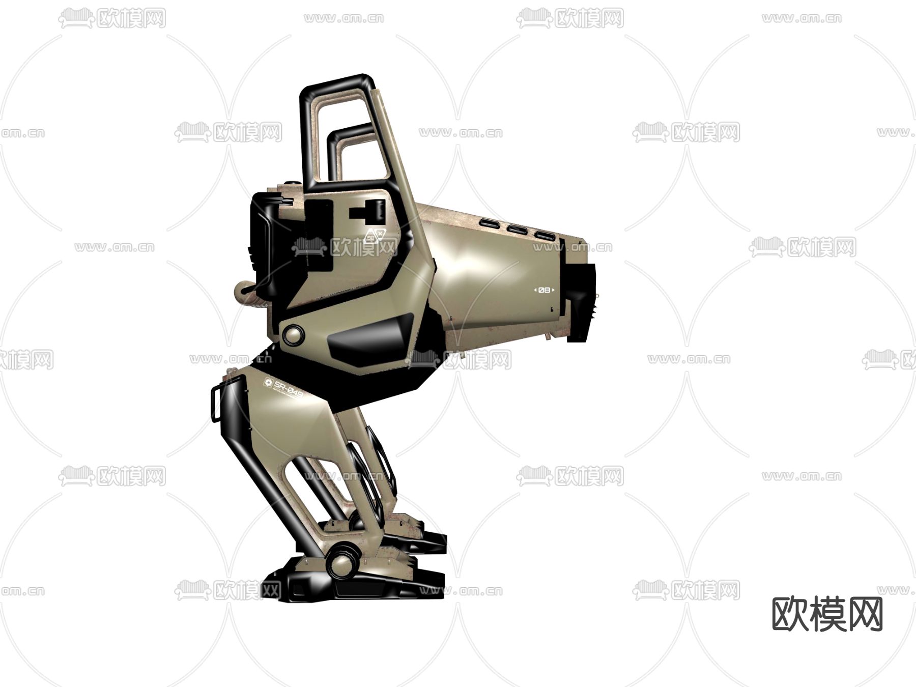 重型机甲3d模型下载（渲染图2）