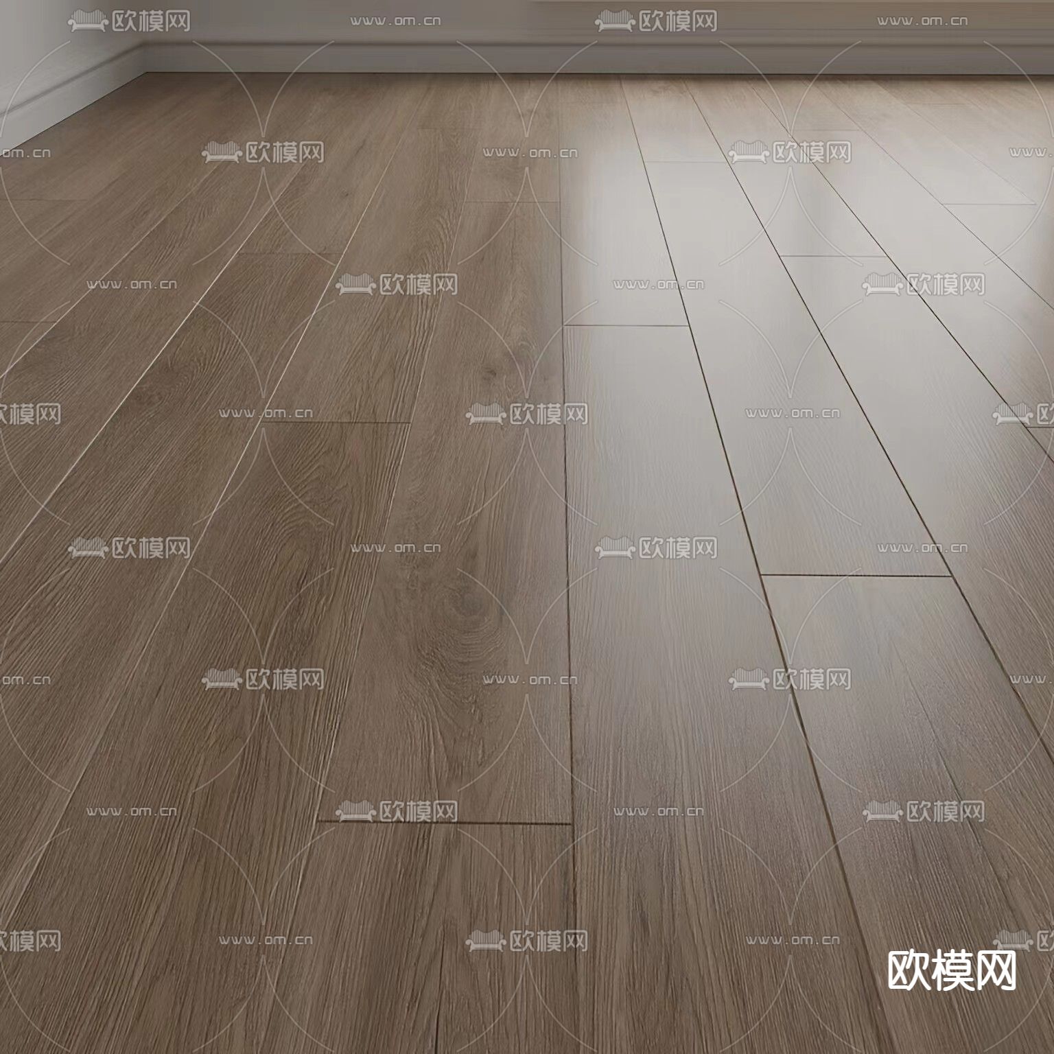 鱼骨纹木地板3d模型下载（渲染图1）