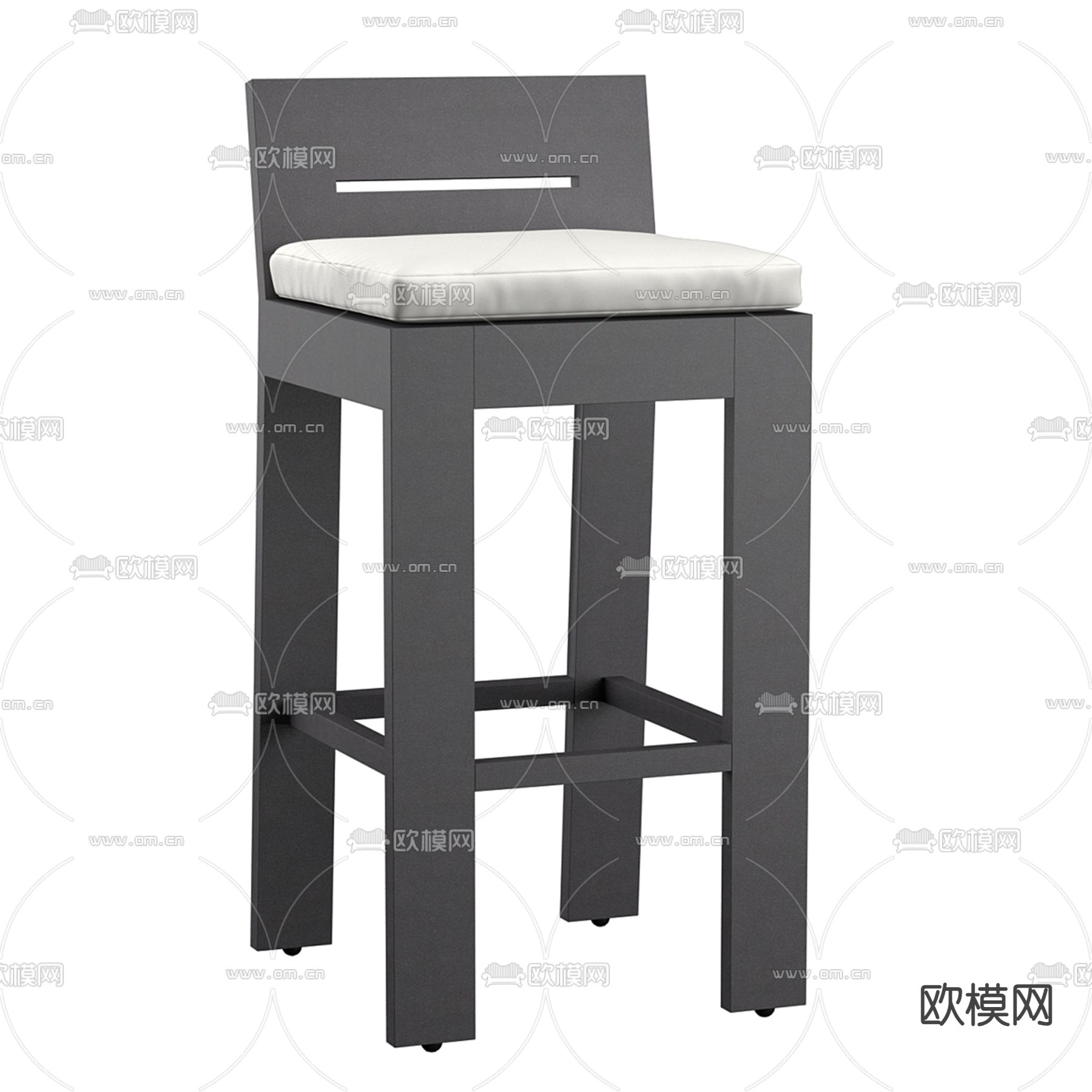 民族风吧椅 吧凳 高脚凳3d模型下载（渲染图1）