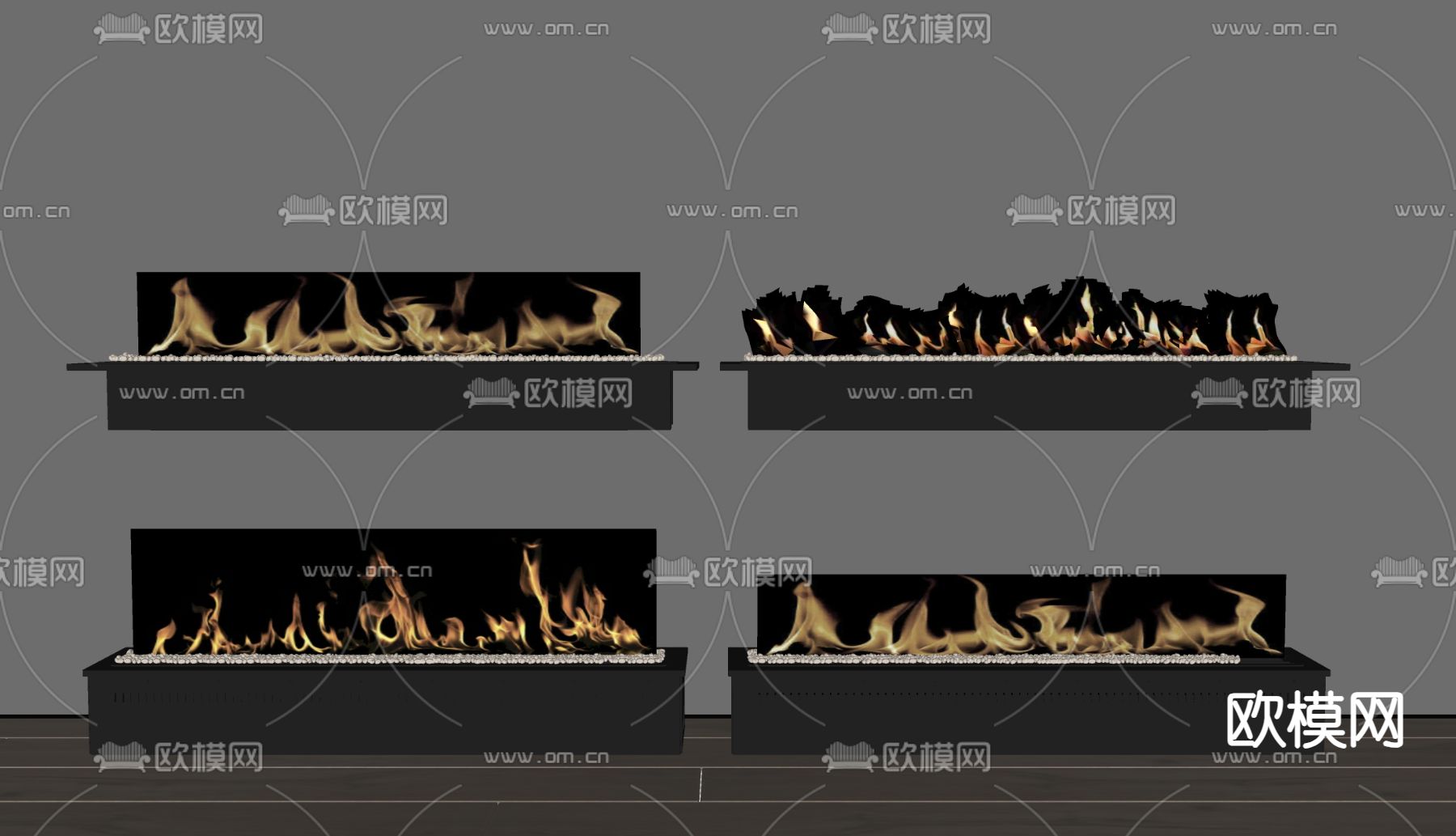 电子壁炉 火炉su模型下载（渲染图1）