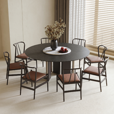 新中式餐桌椅su模型