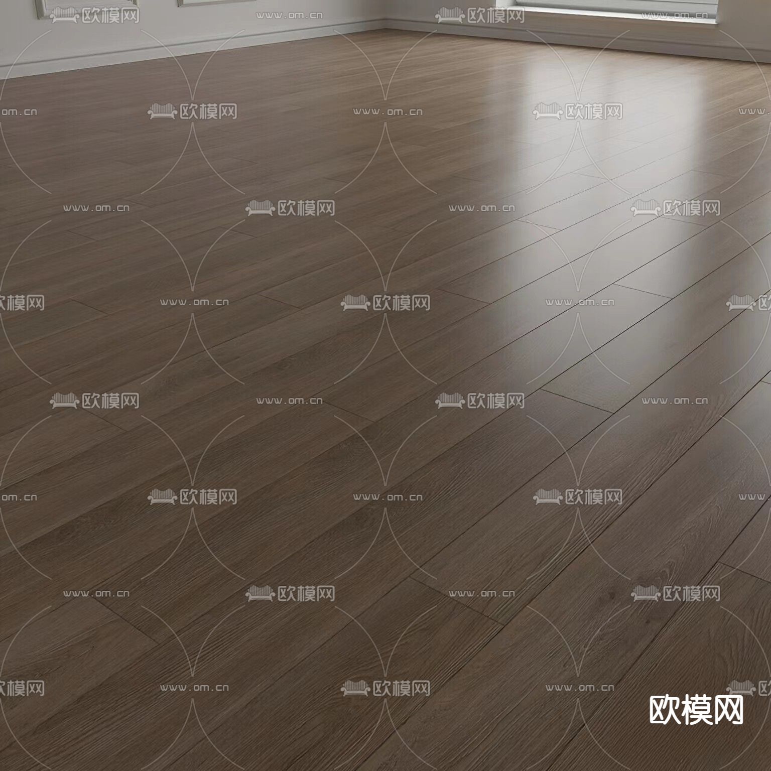 鱼骨纹木地板3d模型下载（渲染图2）