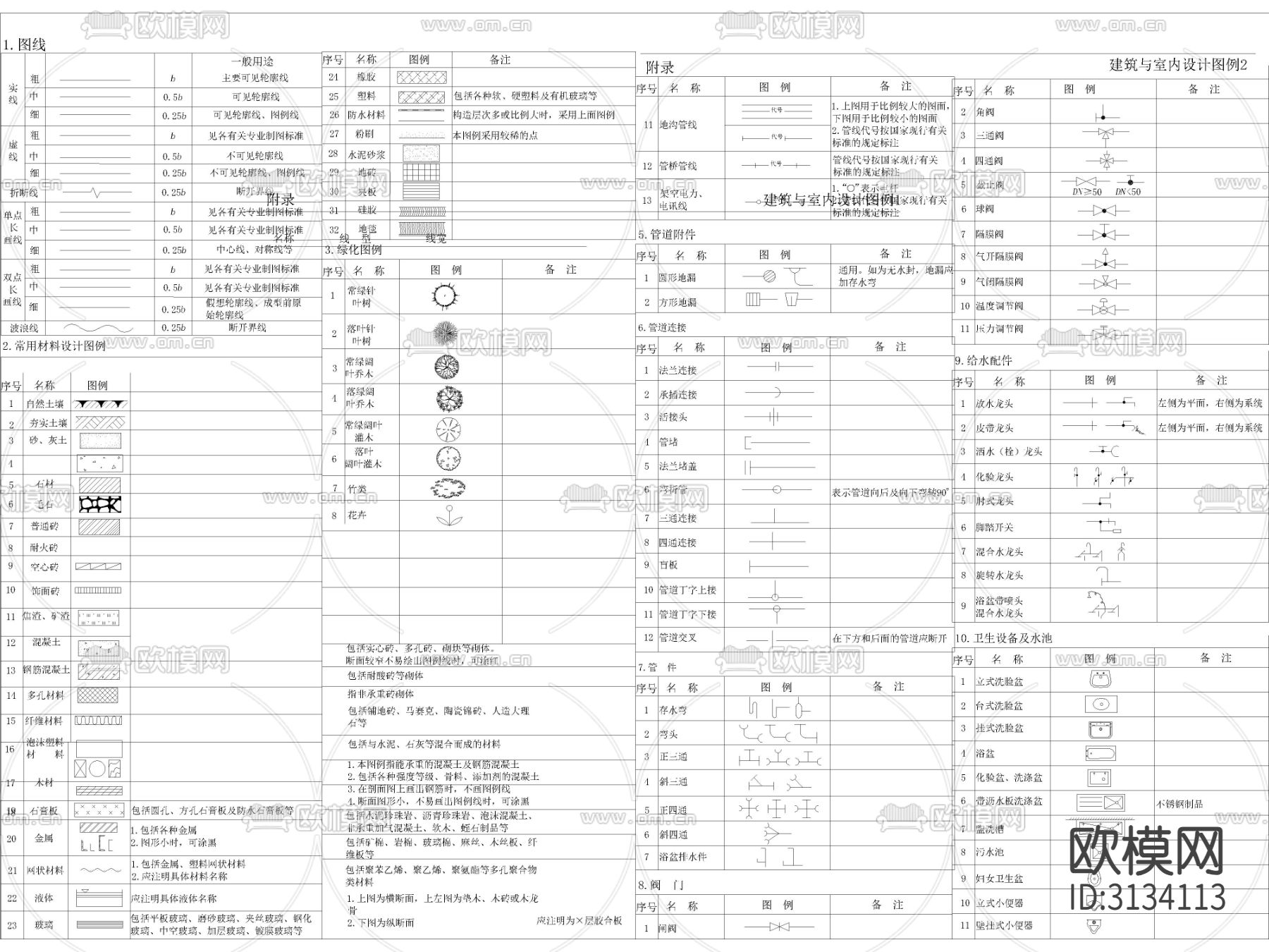 欧式家装公装商业空间综合cad图库下载（渲染图1）