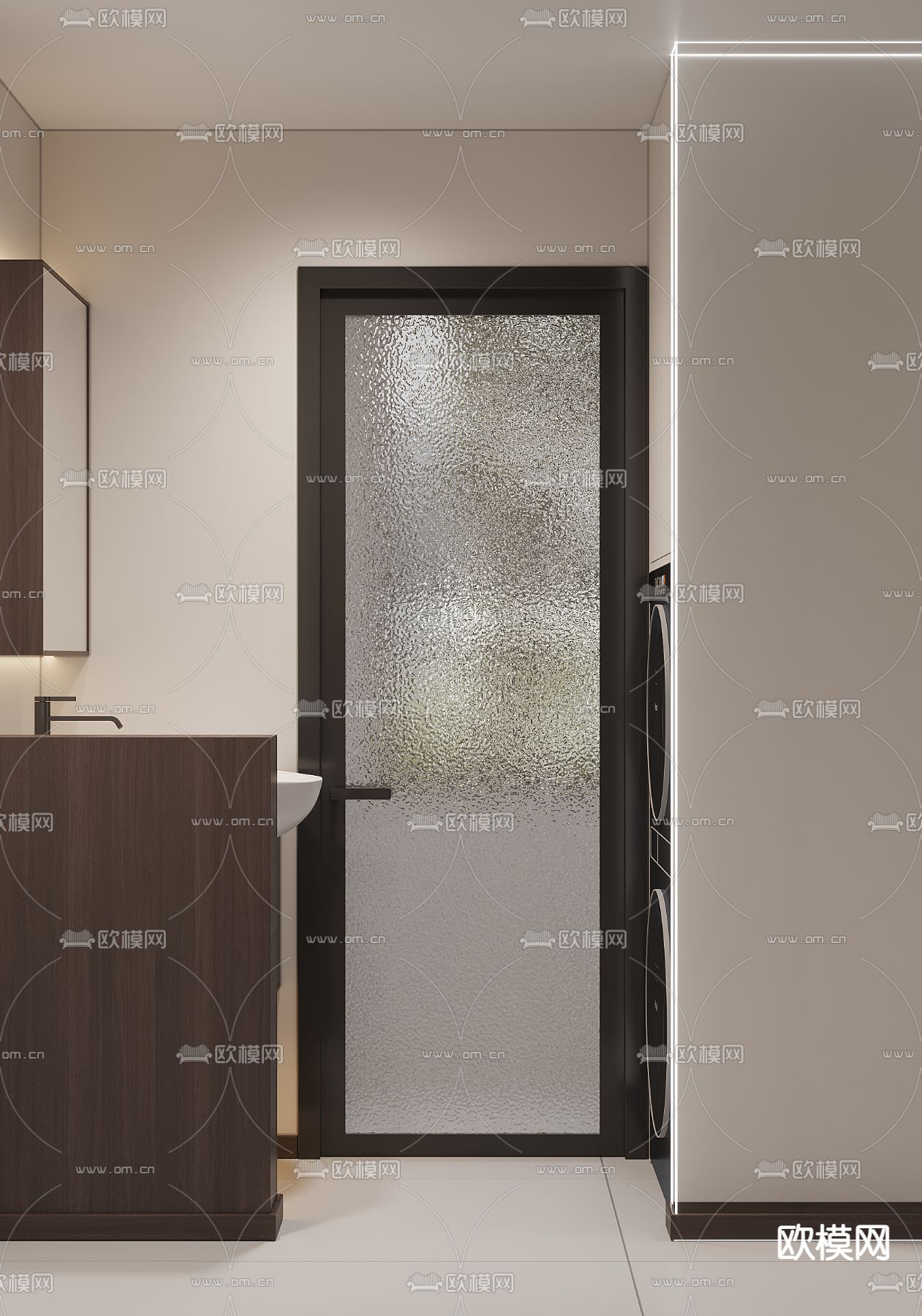 中式客餐厅3d模型下载（渲染图4）