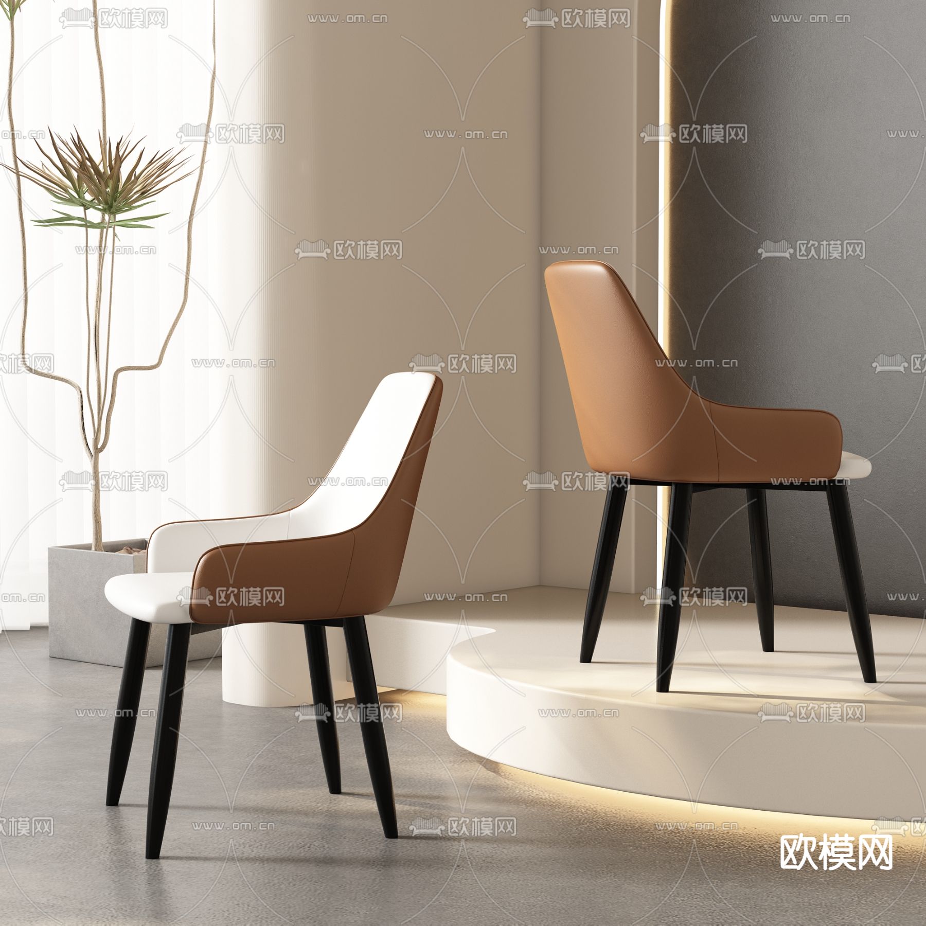 餐椅子 休闲椅3d模型下载