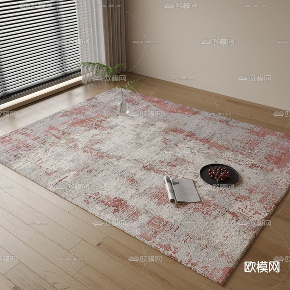 现代地毯3d模型下载