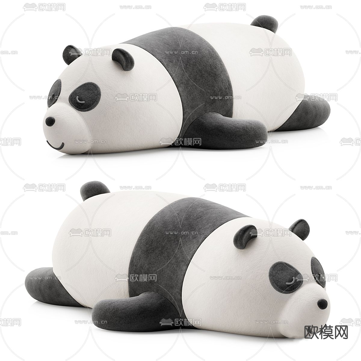 小熊猫玩偶 毛绒公仔3d模型下载