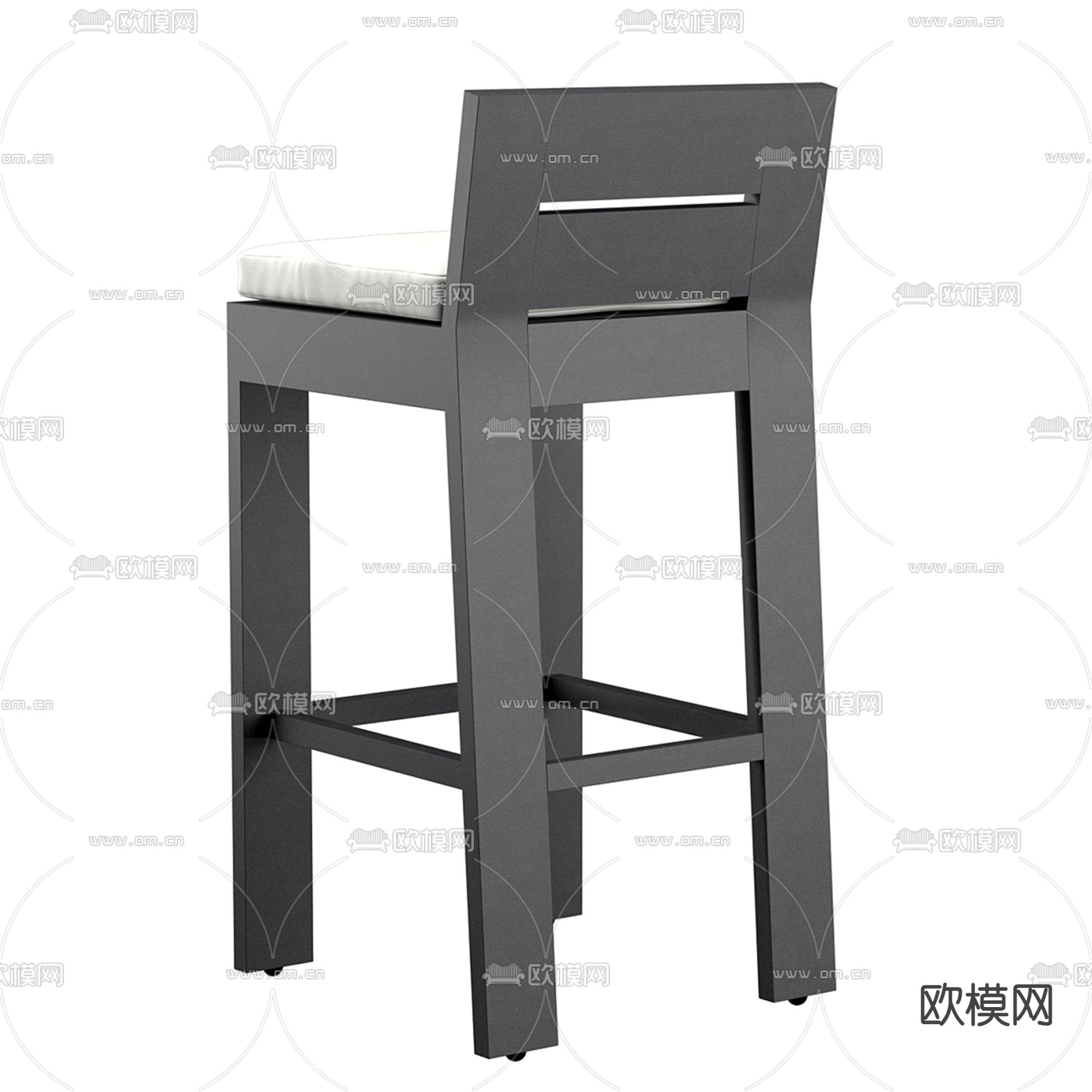 民族风吧椅 吧凳 高脚凳3d模型下载（渲染图2）