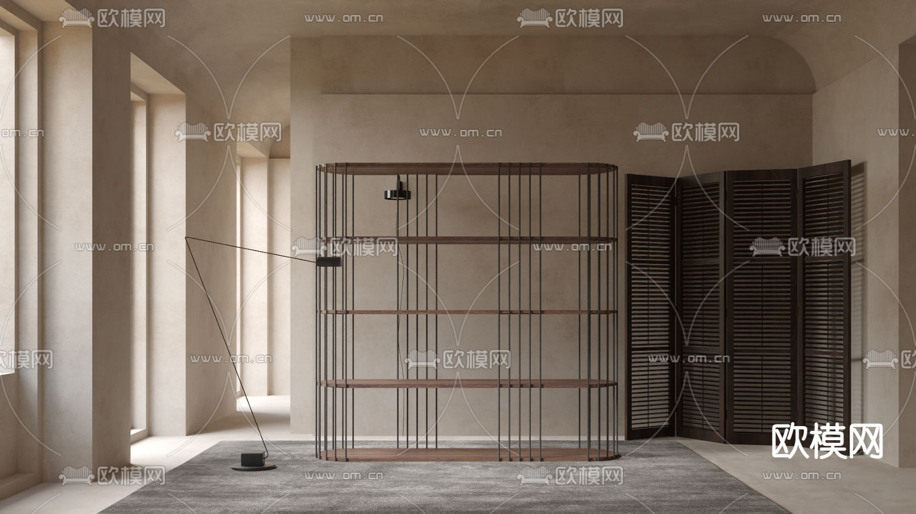 Bonaldo置物架 书架3d模型下载