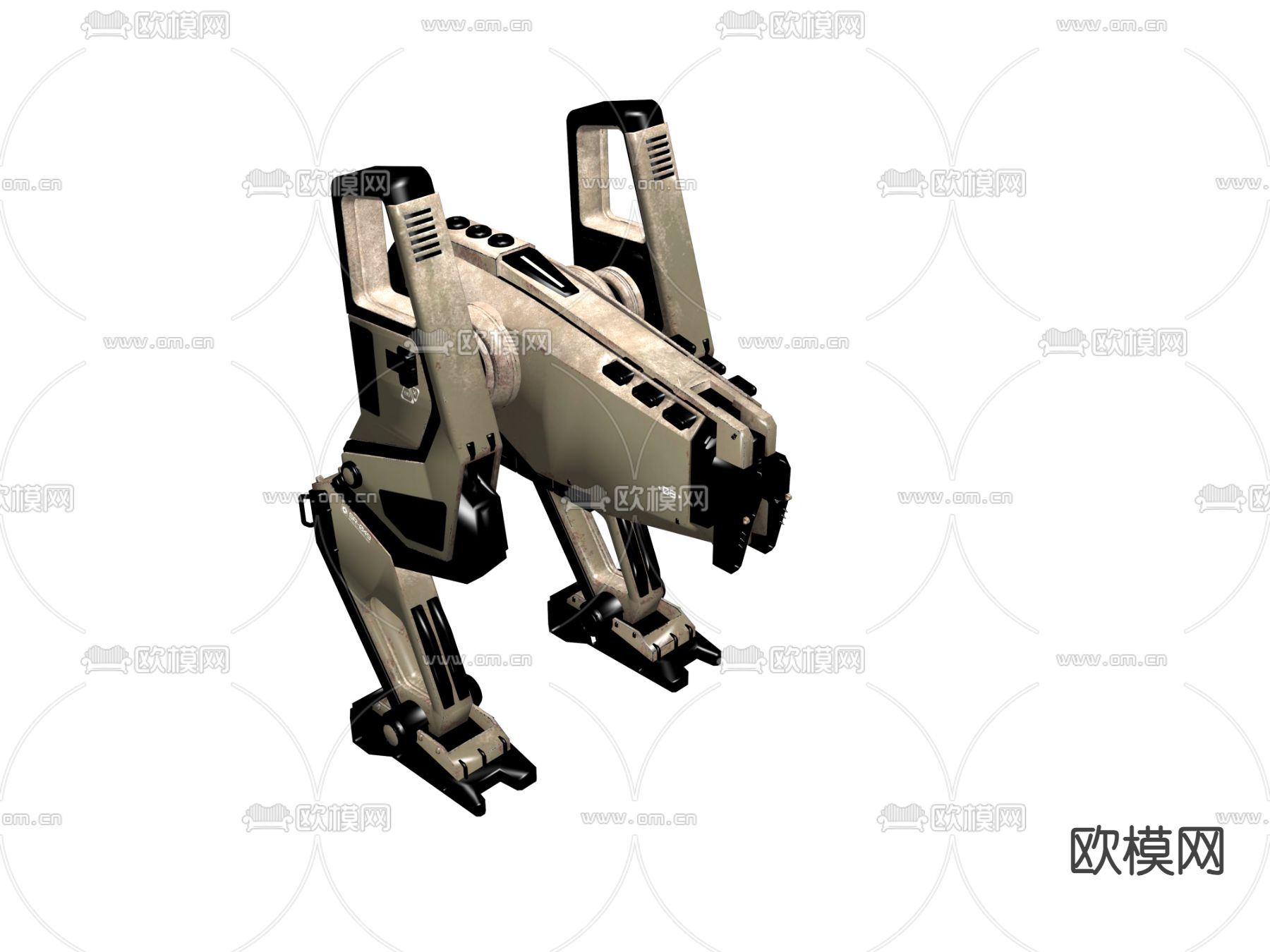 重型机甲3d模型下载（渲染图1）