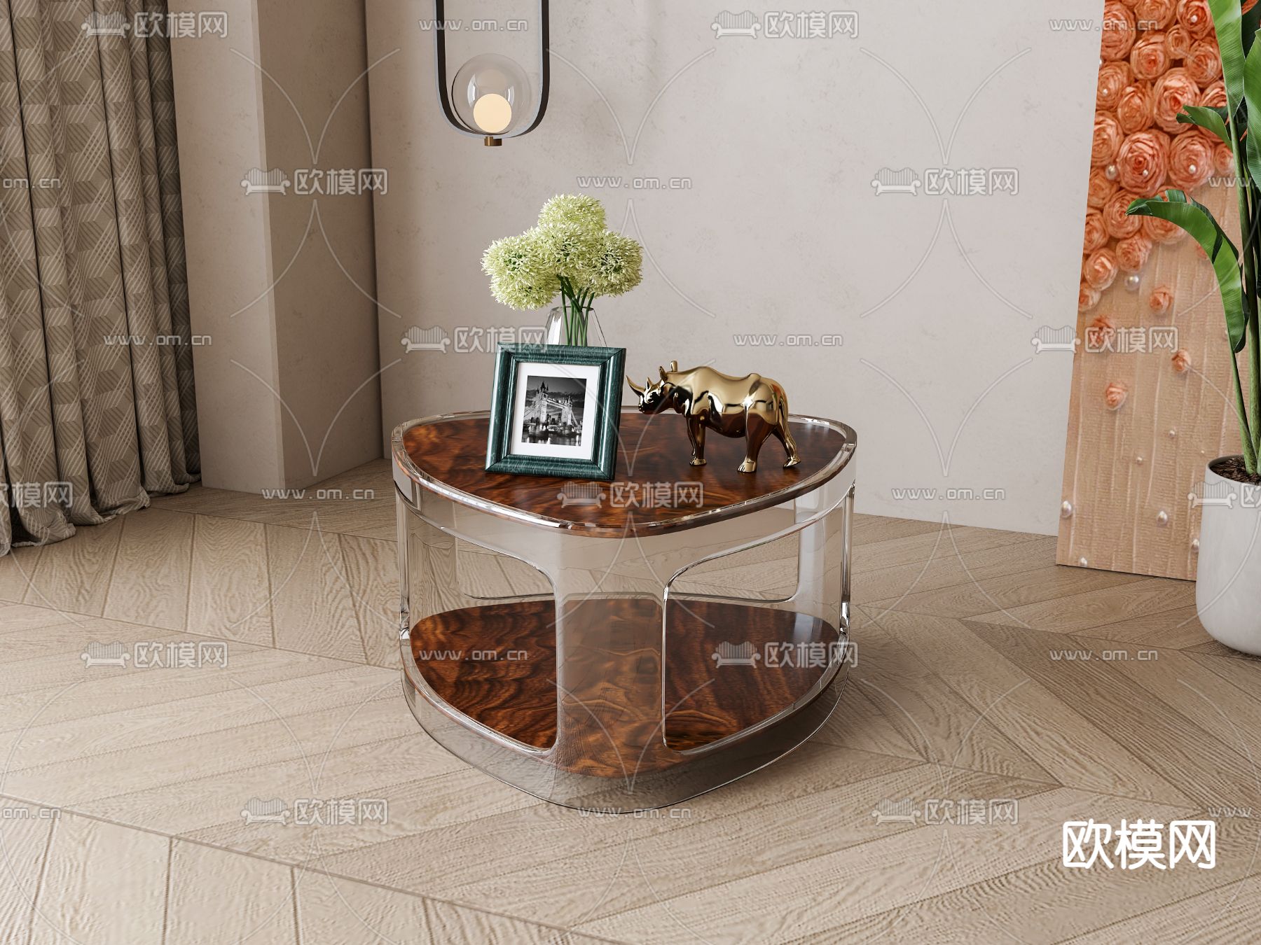 现代茶几 桌几角几3d模型下载