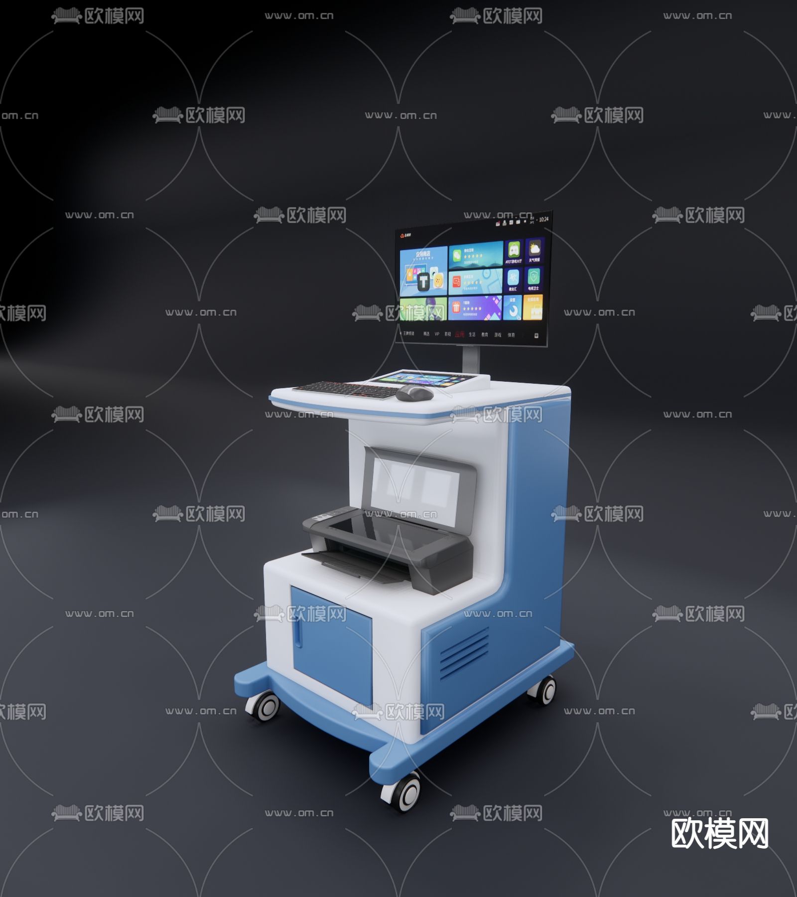 盆底康复仪su模型下载（渲染图2）