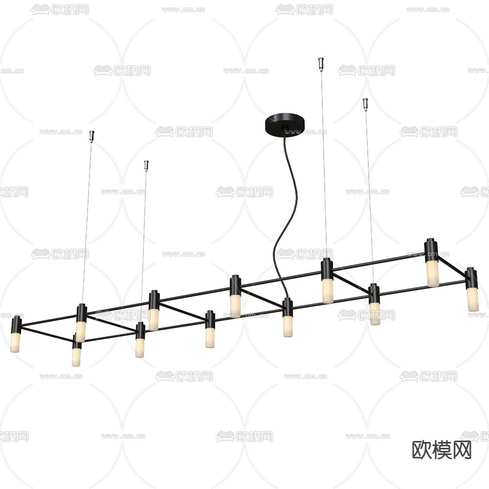 TOOY 创意吊灯 矩阵装饰灯3d模型下载