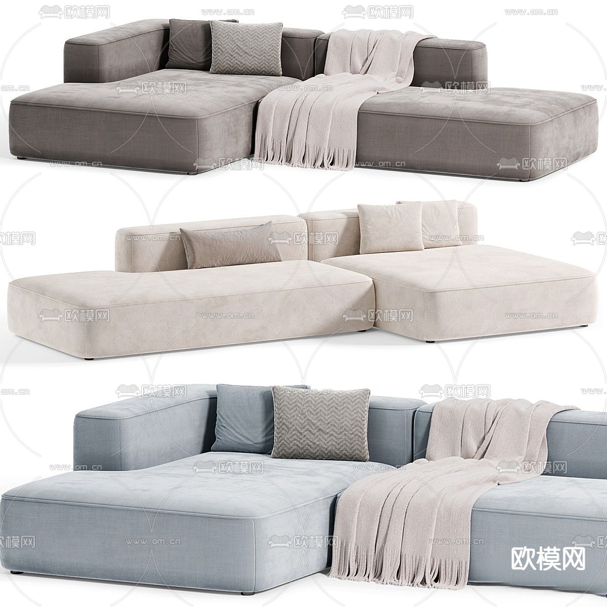 Leman 模块沙发 多人沙发3d模型下载（渲染图5）