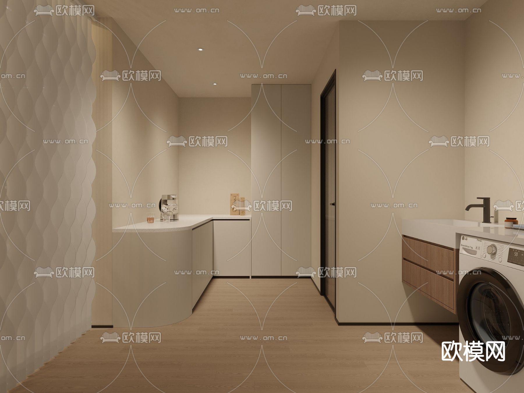 美容院 SPA护理房3d模型下载（渲染图3）