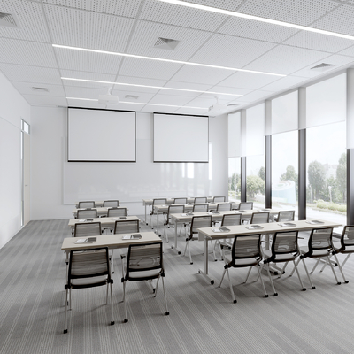  培训室 智慧教室su模型 