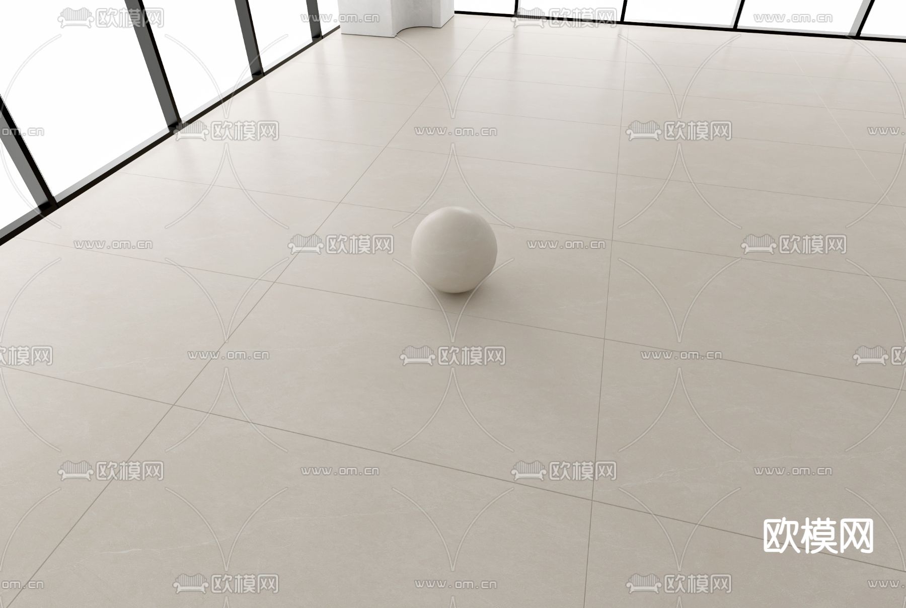 奶油风柔光砖 哑光砖 地砖3d模型下载