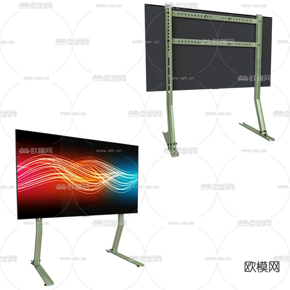 Bendy 支架电视 液晶电视 智慧屏3d模型下载