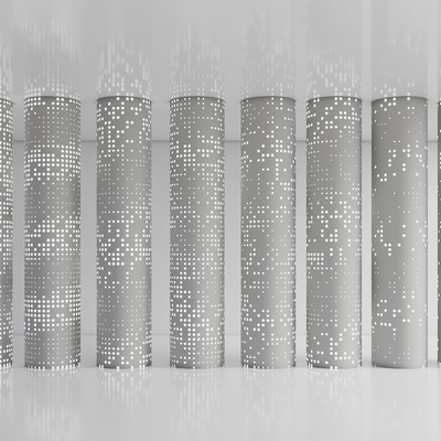  透光柱 发光圆柱su模型 