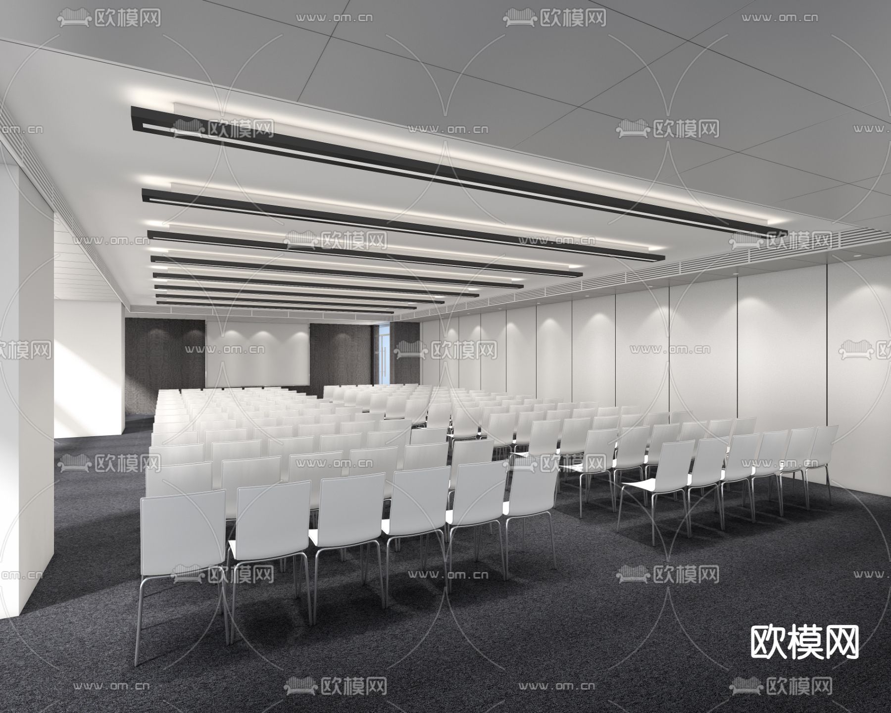 酒店会议室3d模型下载