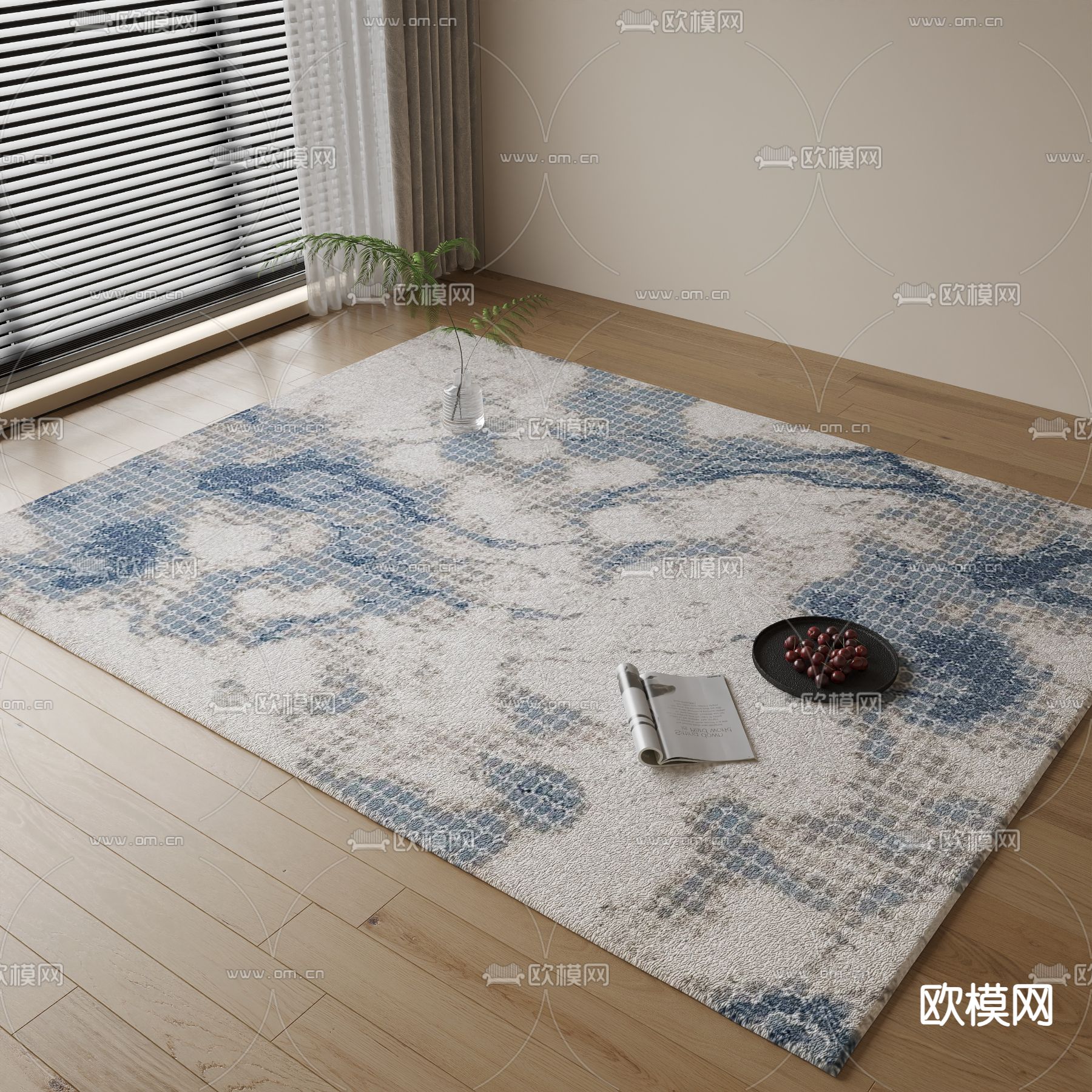 地毯 方毯3d模型下载