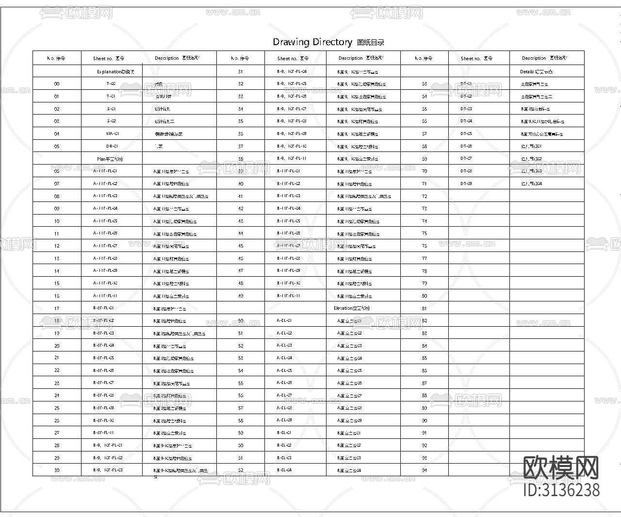 某办公室装饰全套cad施工图下载（渲染图1）