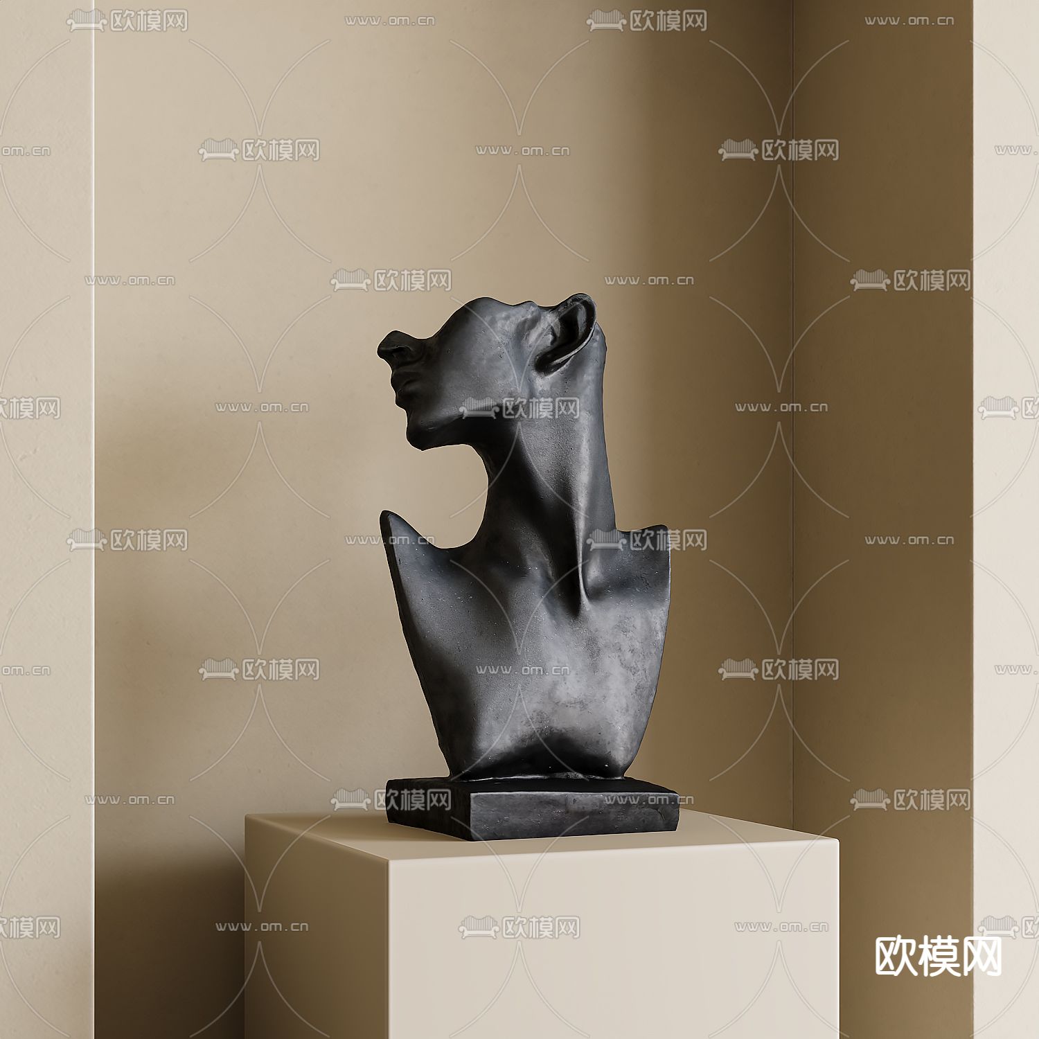 人物雕塑 摆件su模型