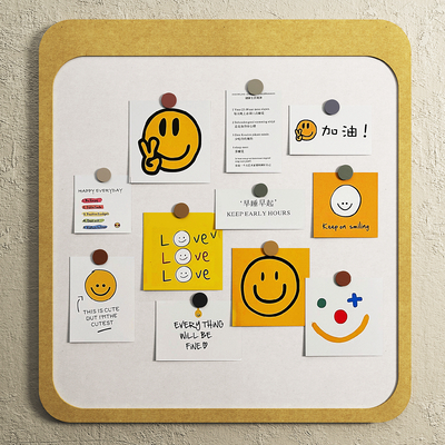  现代卡通白板 办公白板su模型 